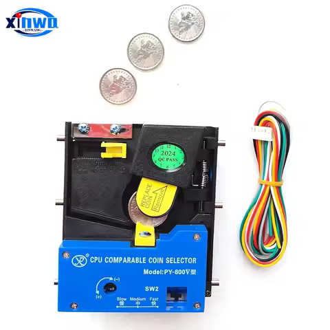 PY800 Coin Acceptor Tokens Selector Upright Coin Dispenser Mechanism For Vending Machine Pinball Arc