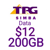 SIMBA TPG Main/Data 200GB Top Up/Renew/Recharge