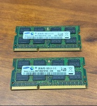 [二手] Samsung 2GB DDR3 PC3-10600S 記憶體 x2
