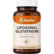 Avello Liposomal Glutathione, Liposomal Glutathione Supplement with Vitamin C, for Daily Wellness Fo