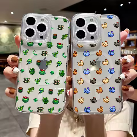 Game S-Stardew Valley Phone Case for iPhone 12 11 13 14 15 16 Max Pro Plus Magsafe Magnetic Wireless