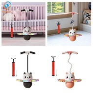 Dovewill Pogo Ball with Pogo Stick Handle, Strong Grip Pogo Bouncing Ball with Pump for Fitness Exer