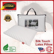 [100% Natural Latex] Goodnite Silk Touch Latex Pillow with Free Pillow Hand Carry Bag