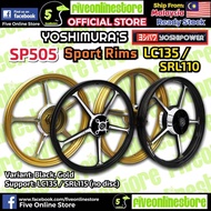 SP505 Racing Sport Rims 17 / Rim 1.4x1.6 LC135 4S LC135 V1 V2 V3 V4 V5 V6 V7 V8 LAGENDA SRL110 BLACK / GOLD