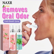 【Fast delivery】 Naxr Remove Bad Breath Mint Peach Flavor Mouth Spray Probiotic Breath Freshener Mouth Spray