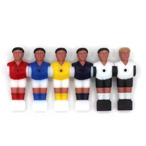 11Pieces 5 Colors Top Quality kickers Soccer Table Player Foosball Soccer Vivid Character Design For