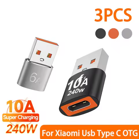 10A Type C To USB 3.0 OTG Adapter For Xiaomi Samsung iphone Macbook OTG Connector Usbc To A Fast Cha