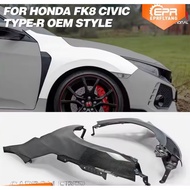 Honda Civic Type R FK8 hatchback carbon fiber wide front fender typer side cover air vent bodykit bo