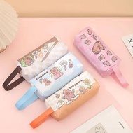 2024 Capybara Cute Pencil Case Stationery Pencil Cases For Girls Cartoon Large Capacity Pen Case Pencil Pouch birthday gift