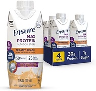 Ensure Max Protein Nutrition Shake, with 30g of Protein, 1g of Sugar, High Protein Shake, Creamy Pea