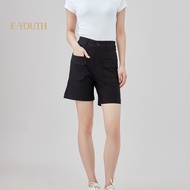 Eyouth 20172-1 Women High-Waist Utility Shorts