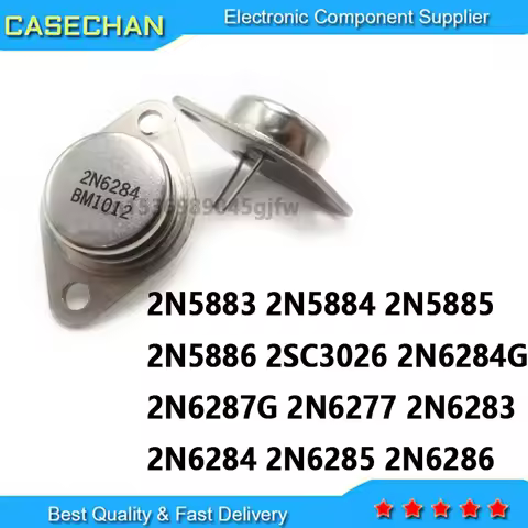 1PCS/LOT 2N5883 2N5884 2N5885 2N5886 2SC3026 2N6284G 2N6287G 2N6277 2N6283 2N6284 2N6285 2N6286