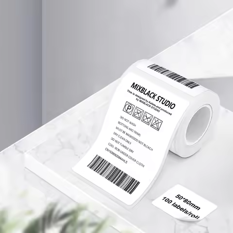 50*80mm Marklife P50 Label Sticker E210 Label Tape White Waterproof Thermal Paper Roll Compatible Ph