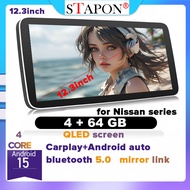 STAPON 12.3inch for nissan navara nv350 xtrail qashqai 64GB Android15 qled SCREEN carplay android au