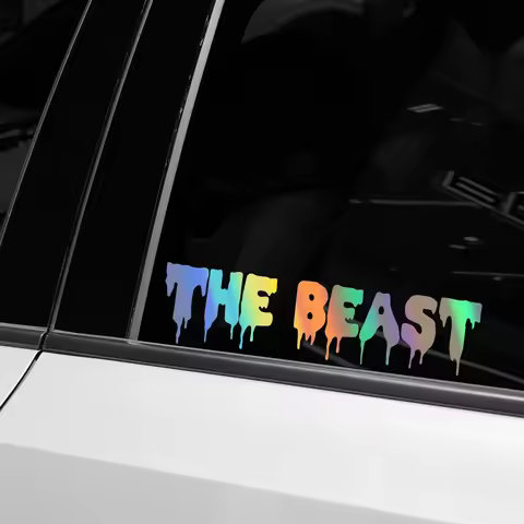 Funny Vinyl Decal THE BEAST Sticker 4x4 For Ranger DMAX Jimny Patrol Cruiser Navara SUV Stickers Vin