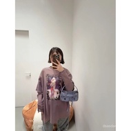 Acne Studios Spring Collection: Two-Piece Long Sleeve Retro Gauze Set with Distressed Print