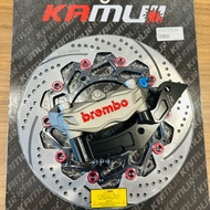 XMAX V1 V2 Brembo M3 K5 K50 RED LOGO Front Siap KAMUI DISC 300MM &amp; KAMUI Bracket Plug N Play Set