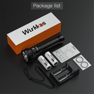 Wurkkos DL70 Scuba Diving Super Bright Double 26650 Pin 13000lm IPX8 Chống thấm nước Đèn LED lặn 4PC