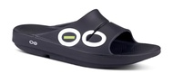 OOFOS - Unisex OOahh Sport - Post Run Recovery Slide Sandal (Black/White, us_Footwear_Size_System, A