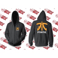 Esports Team Fnatic Gaming Zipper Hoodie Jacket - PUBG DotA2 Mobile Legends