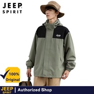 รถจี๊ปสปิริตผ้า Jaket Daki Gunung ในฤดูใบไม้ร่วงผู้ชายกันลมและกันน้ำเสื้อแจ็คเก็ตสำหรับกิจกรรมกลางแจ
