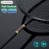 Import Alp Zj2.0 4u 82g 100% Carbon Fiber + Titanium Alloy Badminton Racket With Free String Gift Bo