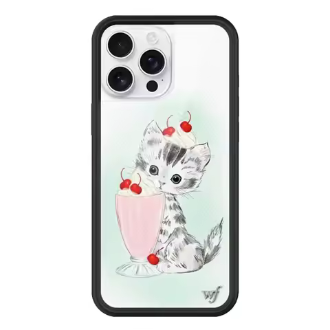 Wildflower Kitty Shake Cat Phone Case for iPhone 17 16 15 14 13 12 Pro Max Plus WF Fashion Kitten Me