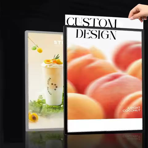 Customized PVC Backlit Film with Advertising Design, Personalize LED Light Box Tablet Poster for Sho