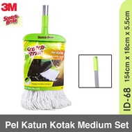 Please Order) 3m Id 68 Cotton Mop Scotch Brite Medium Box