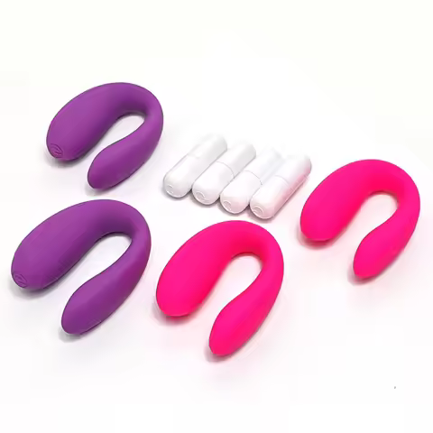 Wearable U-Shape Clitoral Stimulator Powerful Vaginal Vibrator G-Spot Massage Bullet Adult Toys for 
