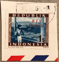 PW536-PERANGKO PRANGKO INDONESIA WINA REPUBLIK 1s RIS DJAKARTA(M)