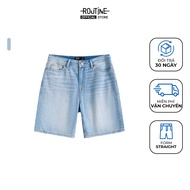 Quần Short Denim Nam Form Straight - Routine 10F24DPS002R1