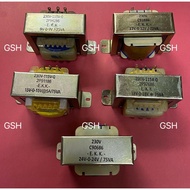 EKK  9V-0-9V@75VA/12V-0-12V @75VA/15V-0-15V@75VA/18V-0-18V@75VA/24V-0-24V@75VA TRANSFORMER (DOUBLE O
