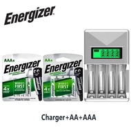Energizer Power Plus 1.2V NIMH Rechargeable Battery AA / AAA With 4 Slots LCD Display Smart Battery Charger