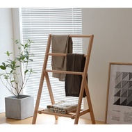 Floor hanger wooden bedroom storage rack clothes storage rack pants rack bedroom clothes drying rack