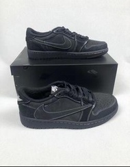🔝Travis Scott x Air Jordan 1 Low OG 黑/幻影 黑武士 男女同款 35-46碼