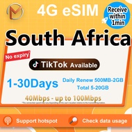 South Africa eSIM 1-30 Days Total & Daily 4G Unimited Data eSIM South Africa SIM Card eSIM send in 1