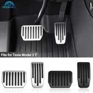 OPENMALL 2Pcs Car Foot Pedal Pads Accelerator Gas Brake Pedal Rest Pedal Mat Cover Aluminum Alloy Ac