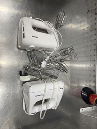 樂聲及philips手持攪拌機打蛋器兩部 附贈幾個備用配件