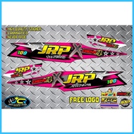 ➕◬ ♚ ✨ Honda Wave 100 Jrp X Daeng Sai4 Stock Decal Sticker