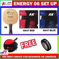 PALIO ENERGY 06 6PLY WOOD + 2PLY CARBON +PALIO AK47 RED +PALIO AK47 BLUE BEST CHOICE FOR BEGINNER AN