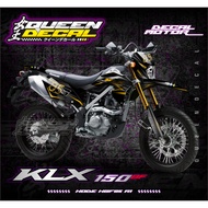 KLX BF 150 FULLBODY STICKER - DTRACKER - CUSTOM LISTLINE GOLD - KBF05