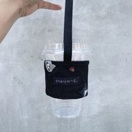 貓刺繡(手作環保杯套)環保杯套/手提環保杯套/環保袋