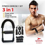 SPEEDS Alat Fitness Set Finger Exercise Skipping Power Wrist Alat Gym