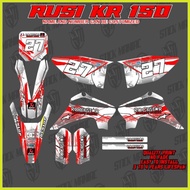 ☌ ✩ ≅ Rusi KR 150 decals sticker, laminated