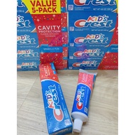 SET OF 5 TUBES OF CREST KID’S CAVITY PROTECTIN TOOTHCARE 130g