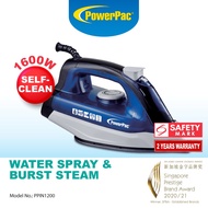 PowerPac Steam Iron with Spray , Non Stick Plate (PPIN1200)