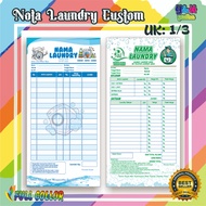 CUSTOM LAUNDRY NOTE 1/ 3 FREE DESIGN bebas YOUR OWN NAME BON LAUNDRY Y&H YUDHA GRAPHICS paper bag
