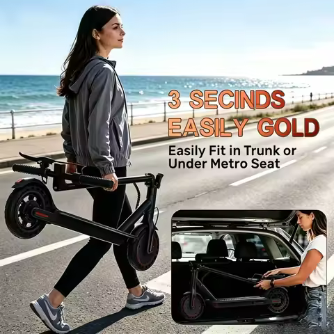 8.5 Inch Foldable Electric Scooter 3 Seconds Folding 17 Miles Range Portable E Scooter for Adult Urb