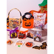 Halloween Packaging Bag Creative Pumpkin Ghost Castle Food Candy Bag Cookie Biscuit Snack DIY Paper 